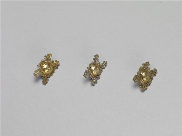 銀鍍金嵌珍珠飾件