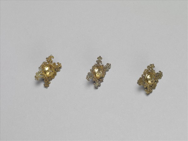 銀鍍金嵌珍珠飾件