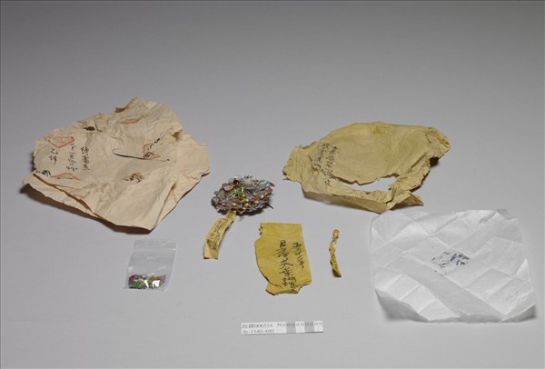 銀鍍金花卉蝴蝶簪