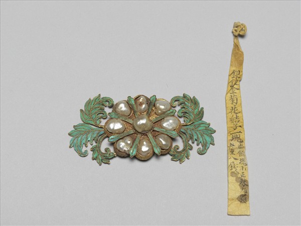 銀鍍金菊花結子