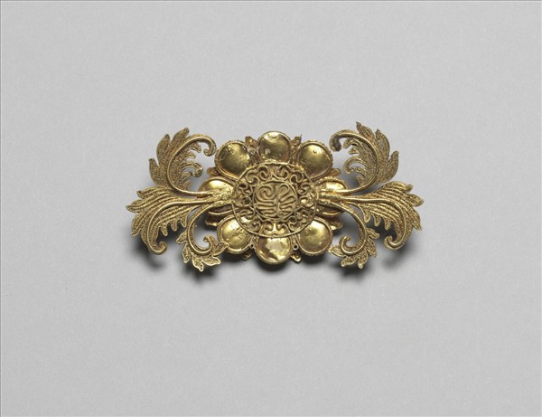 銀鍍金菊花結子