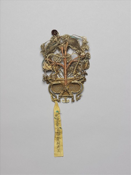 緝米珠盆景面簪