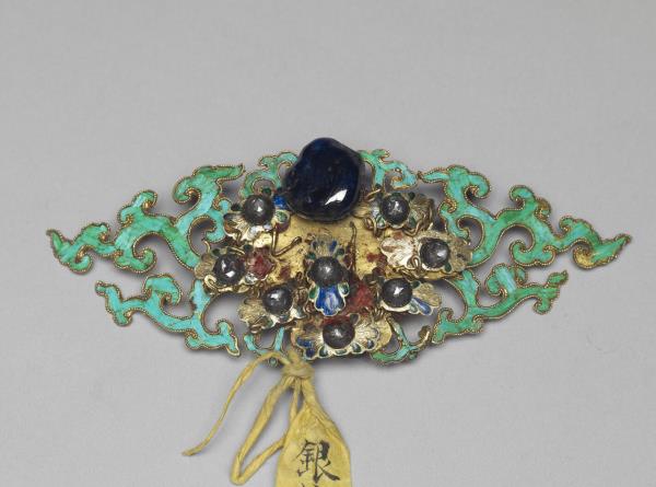 銀鍍金流雲結子