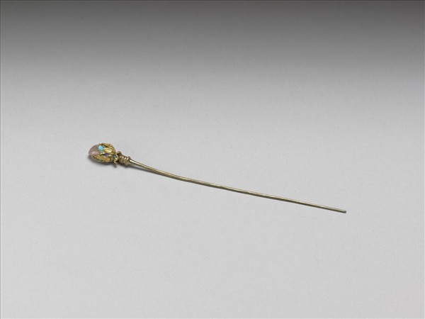 銀鍍金抱頭蓮針