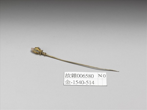 銀鍍金抱頭蓮針