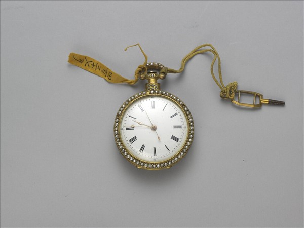 畫琺瑯鑲珠懷錶