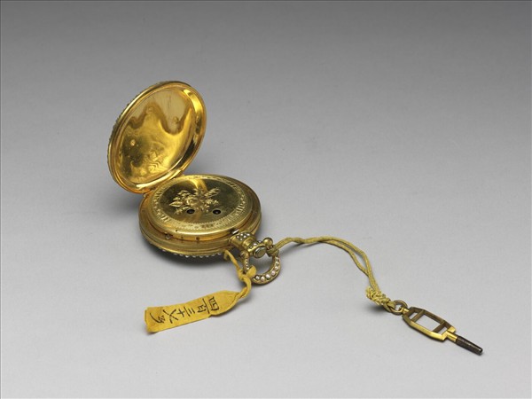 畫琺瑯鑲珠懷錶