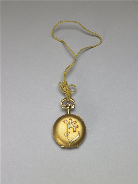 鍍金嵌料石懷錶