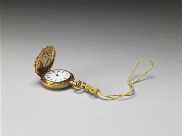 鍍金嵌料石懷錶