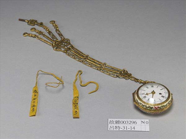 「利喴」畫琺瑯西洋人物懷錶