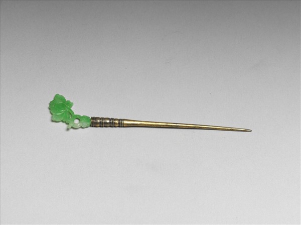 翠玉蓮花簪