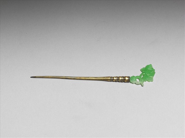 翠玉蓮花簪