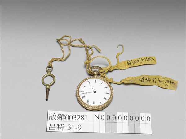 畫琺瑯花卉鑲珠懷錶