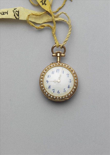 畫琺瑯鑲珠懷錶