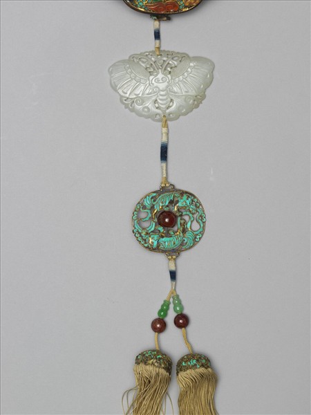 紅木鑲寶石如意