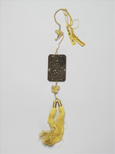 茄楠木雙龍福壽香佩