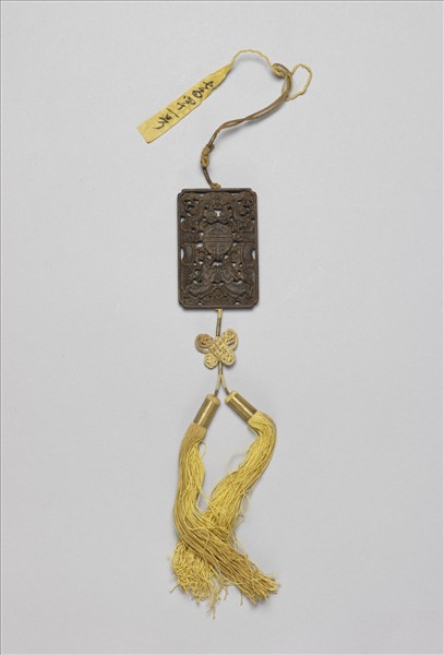 茄楠木雙龍福壽香佩