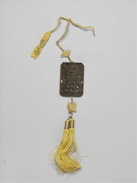 茄楠木雙龍福壽香佩