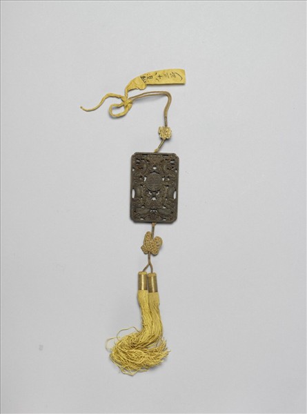 茄楠木雙龍福壽香佩