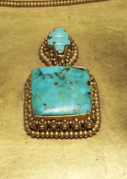 西藏金嵌松石珊瑚壇城