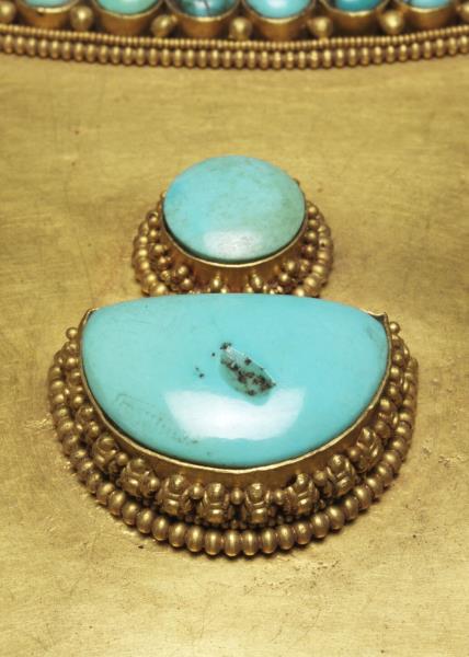 西藏金嵌松石珊瑚壇城