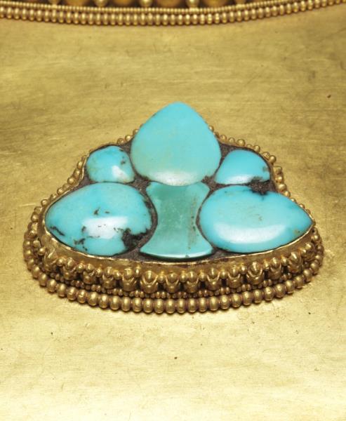 西藏金嵌松石珊瑚壇城