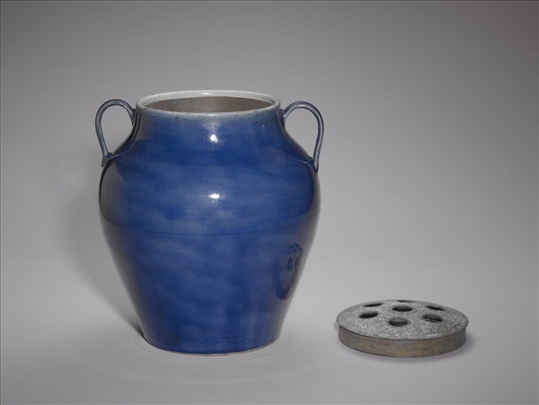 霽青釉雙繫罐