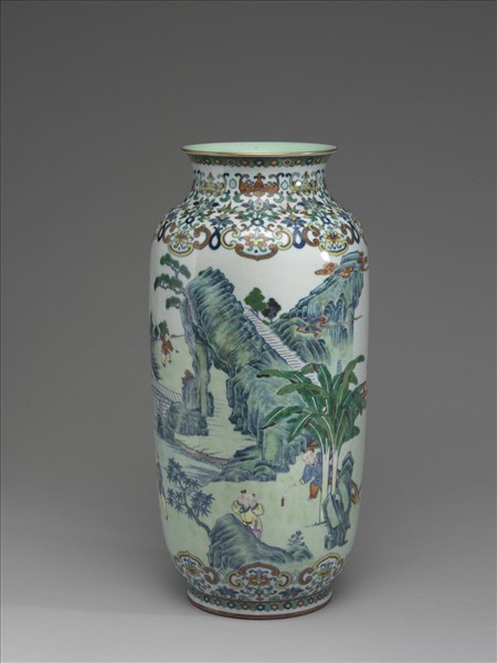 鬥彩十二子燈籠尊