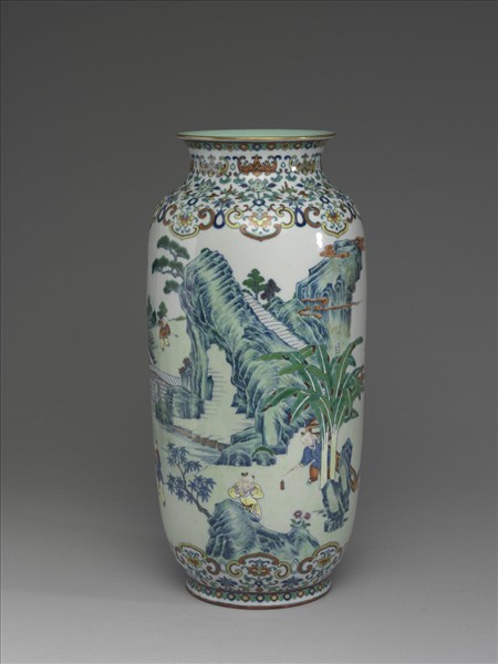 鬥彩十二子燈籠尊