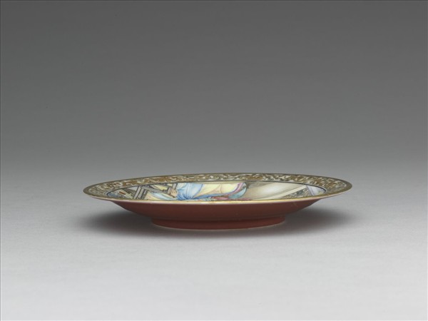 琺瑯彩課子圖碟