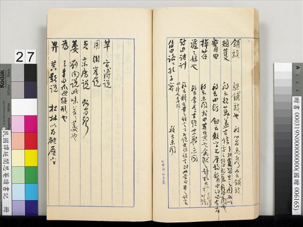 民國譚延闓思菴讀書記　冊