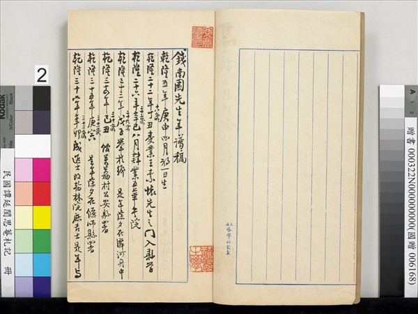 民國譚延闓思菴劄記　冊