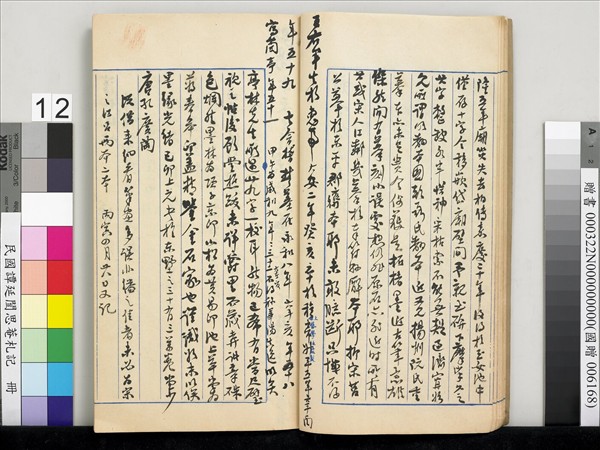 民國譚延闓思菴劄記　冊