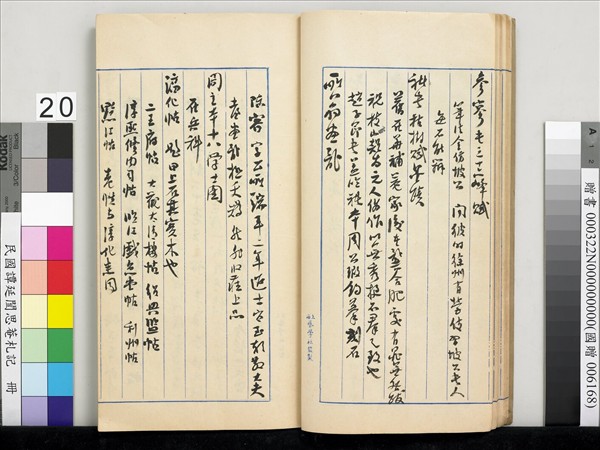 民國譚延闓思菴劄記　冊