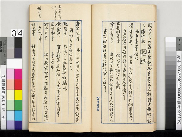 民國譚延闓思菴劄記　冊