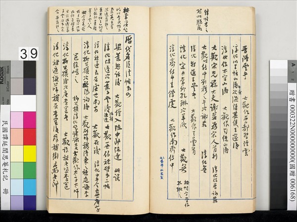 民國譚延闓思菴劄記　冊