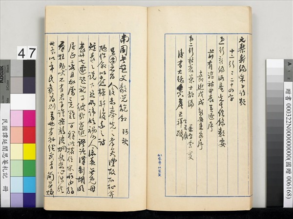 民國譚延闓思菴劄記　冊