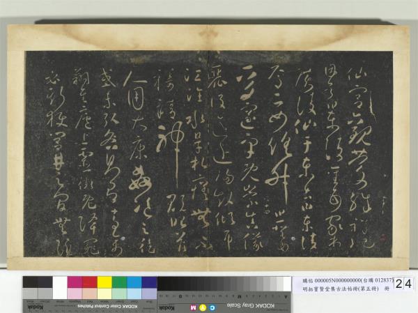 明拓寶賢堂集古法帖冊（第五冊）　冊　唐懷素聖母帖