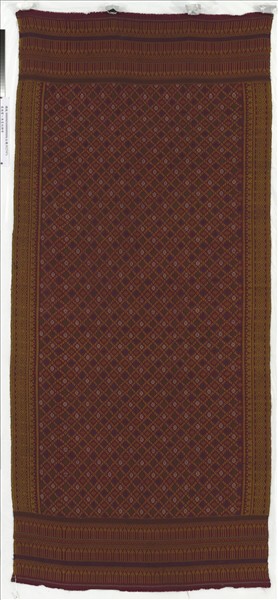 柬埔寨 八角星紋織錦飾布