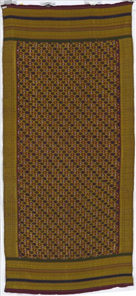 柬埔寨 八角星紋織錦飾布