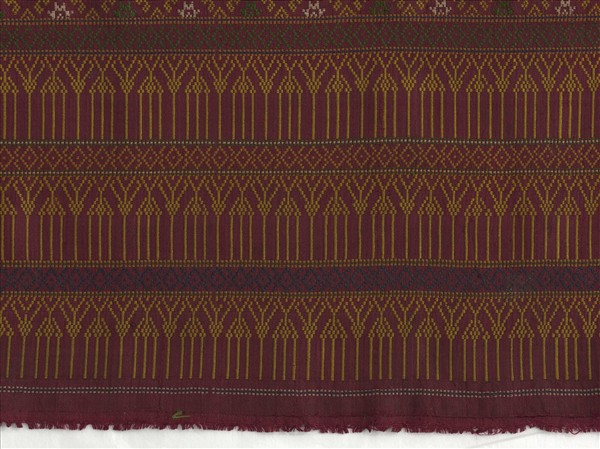 柬埔寨 八角星紋織錦飾布