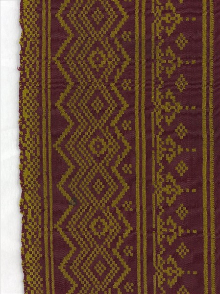 柬埔寨 八角星紋織錦飾布