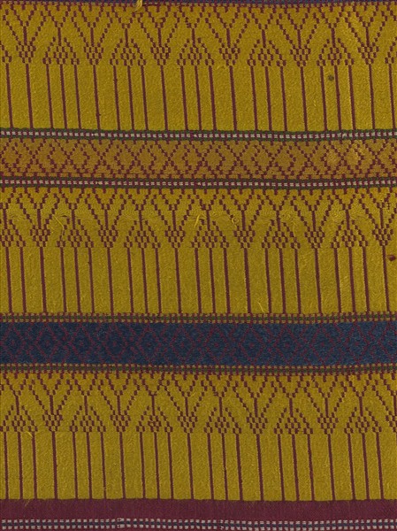 柬埔寨 八角星紋織錦飾布