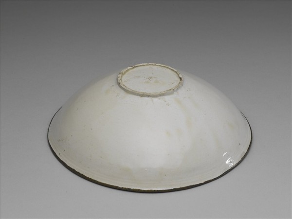 定窯 印花四季花卉花口碗