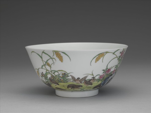 琺瑯彩久安長治碗