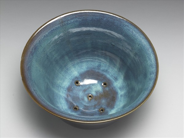 鈞窯 天藍玫瑰紫仰鐘式花盆