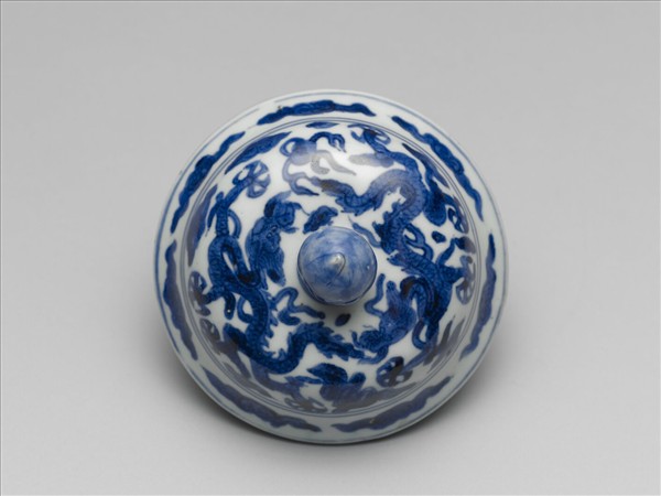 青花雲龍紋提梁壺