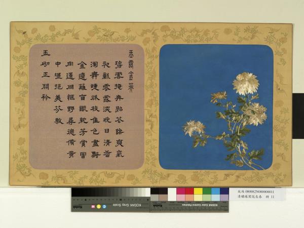 清繡線閬苑長春　冊　玉露金英