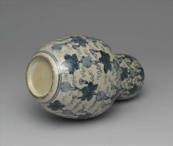 青花瓜瓞綿綿葫蘆瓶