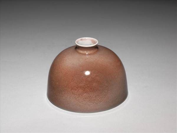 豇豆紅釉蟠龍紋太白尊